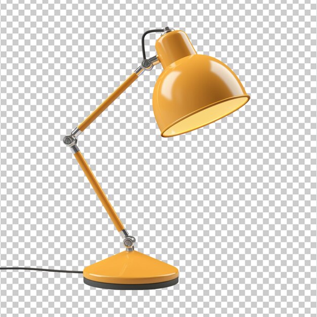 Illustration 3D d'une lampe de bureau sur fond blanc