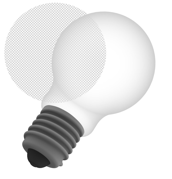 Illustration 3D d'une lampe