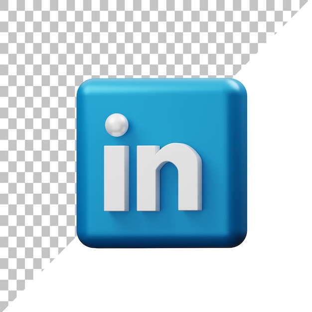 PSD illustration 3d de linkedin