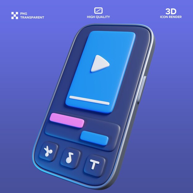 Illustration 3D de montage de téléphones intelligents PSD