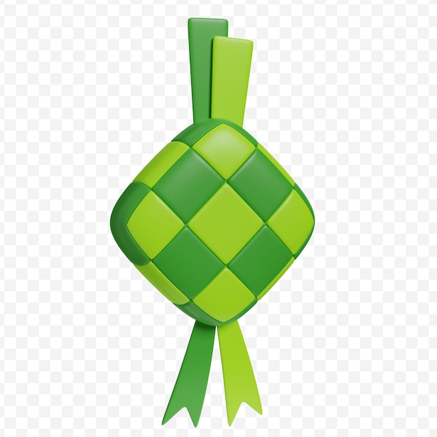 Illustration 3d De Nourriture Ketupat