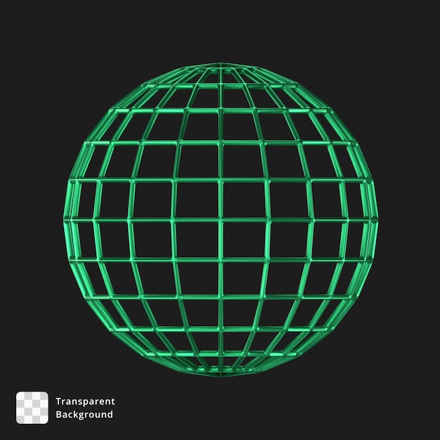 Illustration 3D d'un objet abstrait