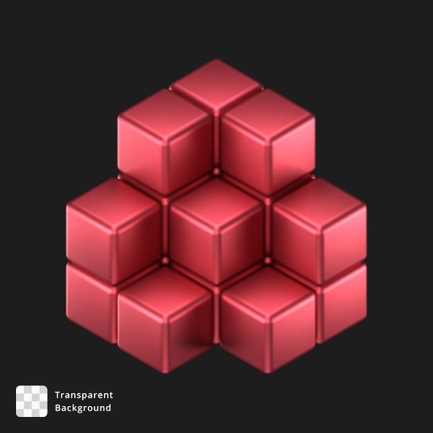 Illustration 3D d'un objet abstrait