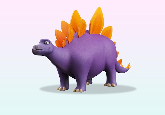 PSD illustration 3d de petit dinosaure