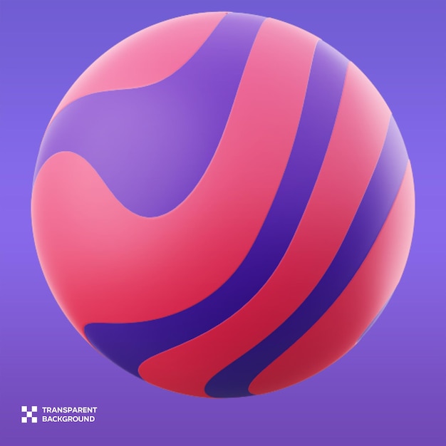 Illustration 3D de la planète PSD