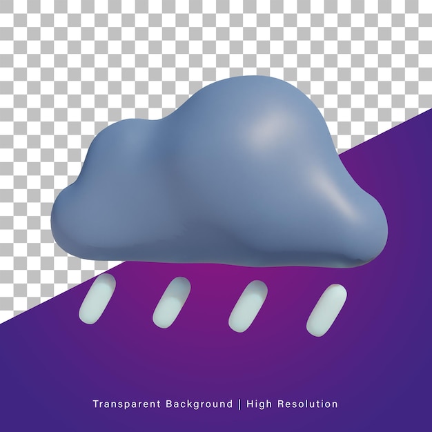 Illustration 3d De Pluie