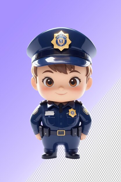 PSD illustration 3d de la police isolée sur un fond transparent