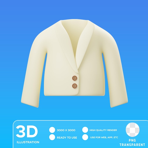 PSD l'illustration 3d de psd blazer est à votre disposition.