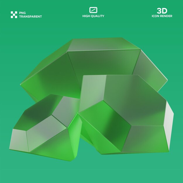 Illustration en 3D de PSD Gems