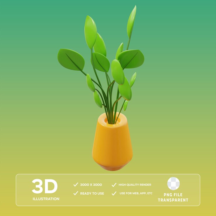 PSD illustration 3d de psd pilea