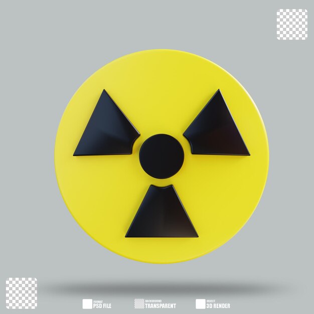 PSD illustration 3d radioactif 2