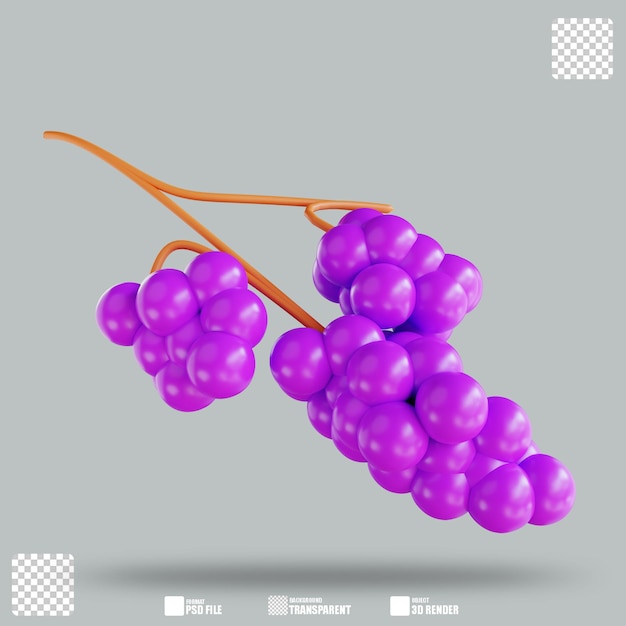 Illustration 3d Raisin