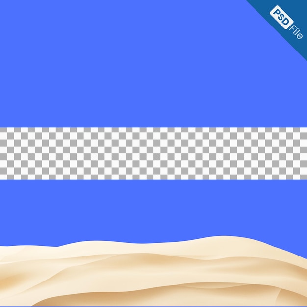 Illustration 3d De Sable De Plage Vide