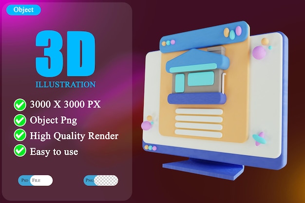 Illustration 3D site immobilier 2
