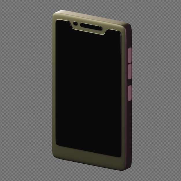 PSD illustration 3d de smartphone