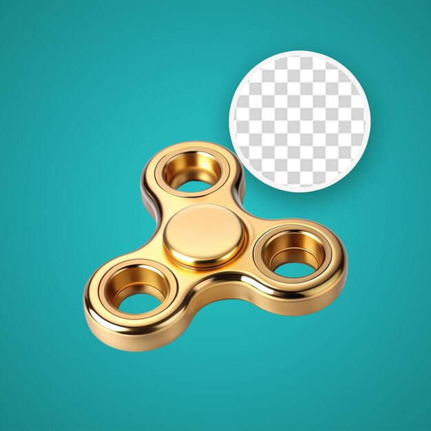 PSD illustration 3d sur des spinners à main isolés