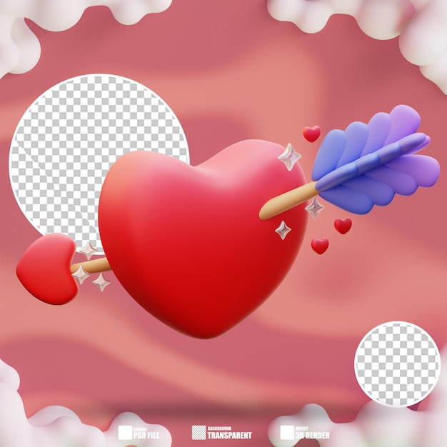 Illustration 3d De Tomber Amoureux 2