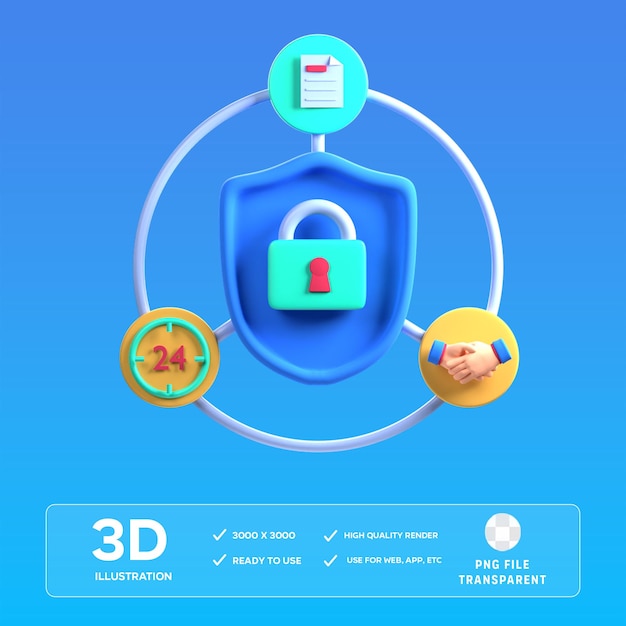 Illustration en 3D de la triade de la CIA