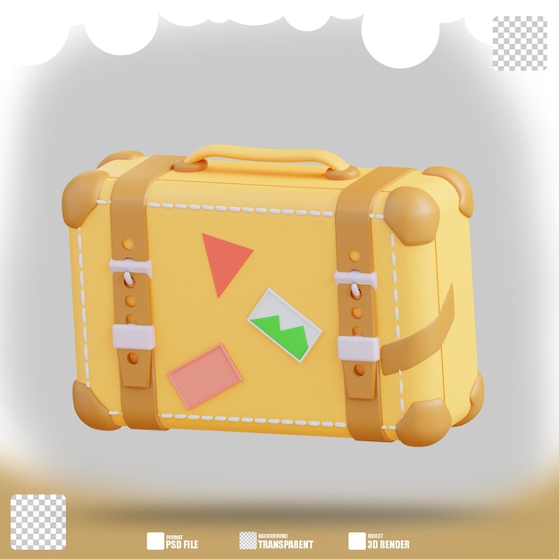 Illustration 3d D'une Valise 2