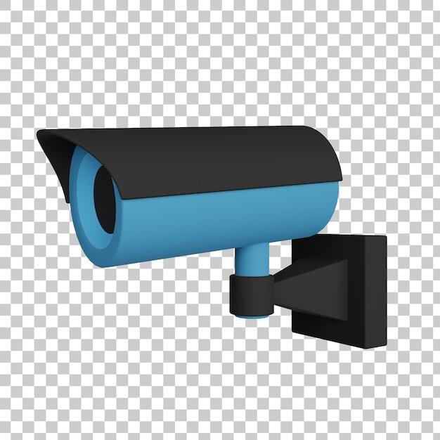 Illustration 3D de vidéosurveillance