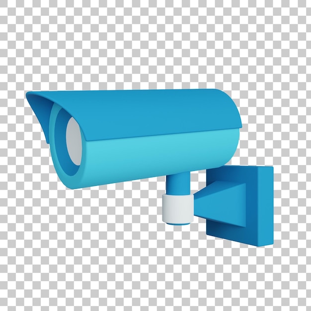 Illustration 3D de vidéosurveillance