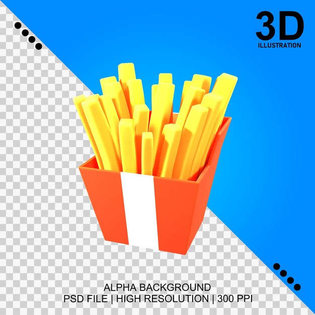 PSD illustration 3d