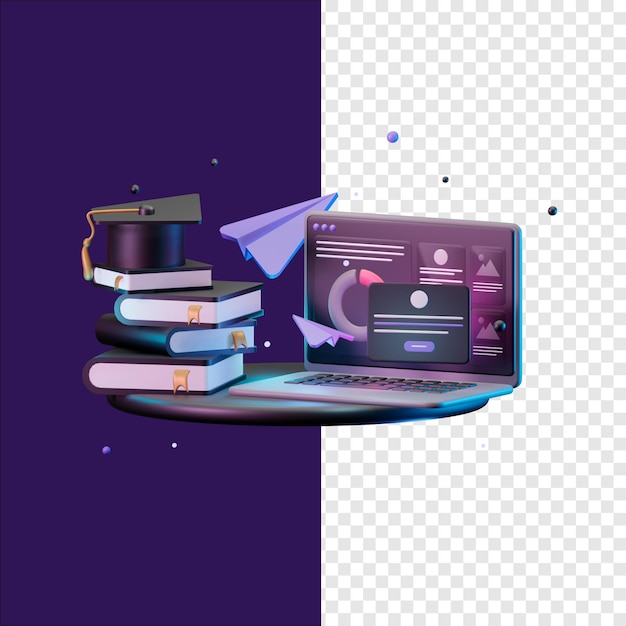 PSD illustration 3d