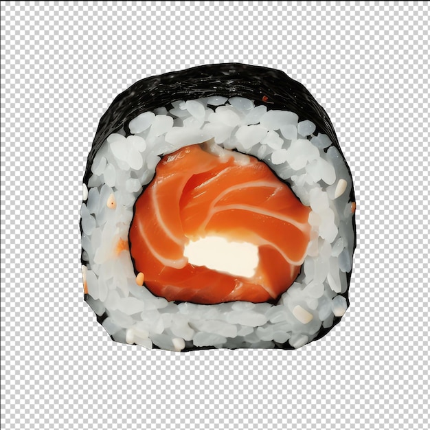 Illustration artistique de rouleau de sushi