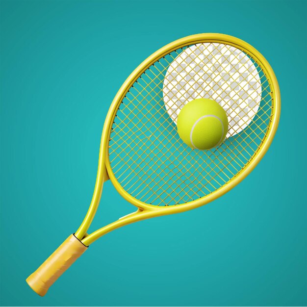 PSD illustration de balle de tennis