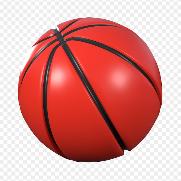 PSD illustration de basket-ball 3d