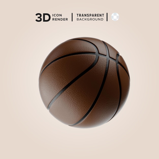 PSD illustration de basket-ball premium en 3d