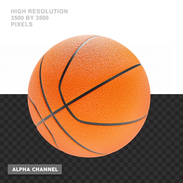 Illustration De Basket-ball De Rendu 3d