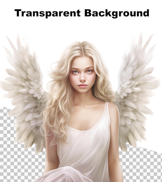 PSD une illustration d'un bel ange