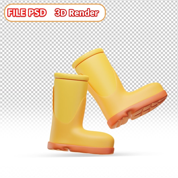 Illustration de bottes 3D