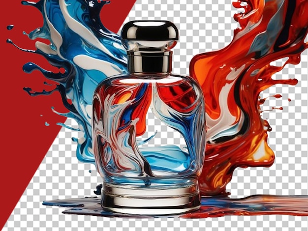 PSD illustration d'une bouteille de parfum