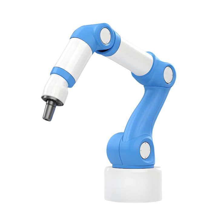 PSD illustration de bras robotique 3d icône de concept d'automatisation industrielle et de technologie de haute qualité