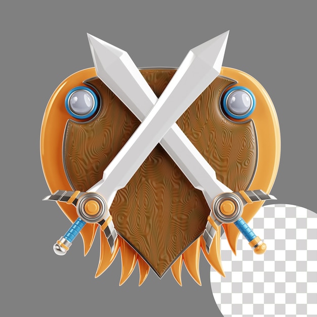 Illustration en bronze du niveau 3d