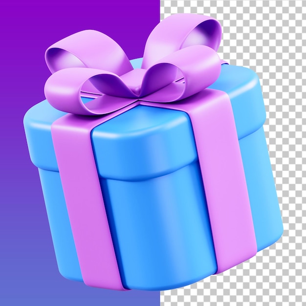 PSD illustration de cadeau en 3d