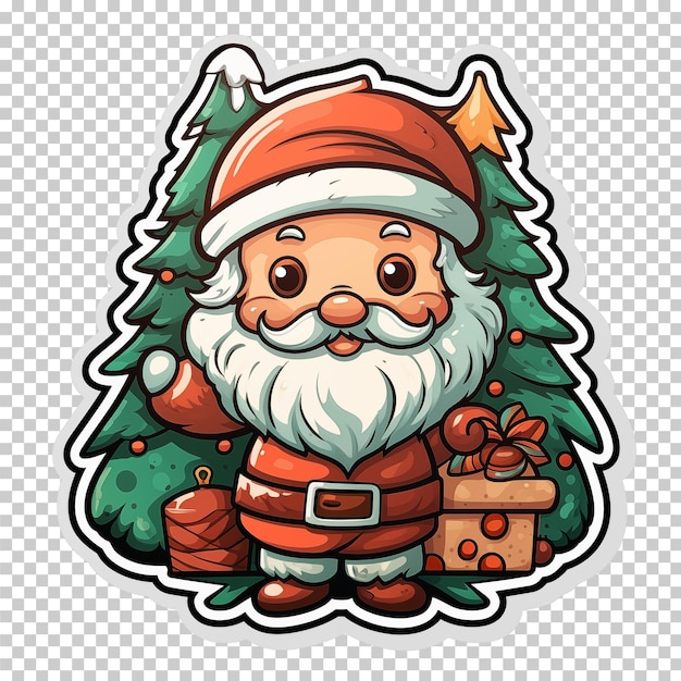 PSD illustration de clipart de noël à l'aquarelle isolée