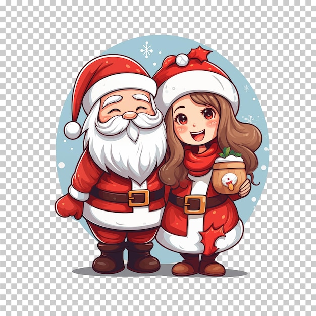 PSD illustration de clipart de noël à l'aquarelle isolée