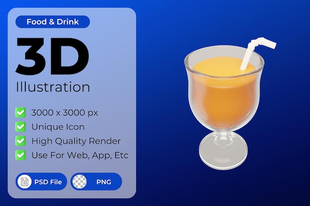 Illustration De Cocktails 3d