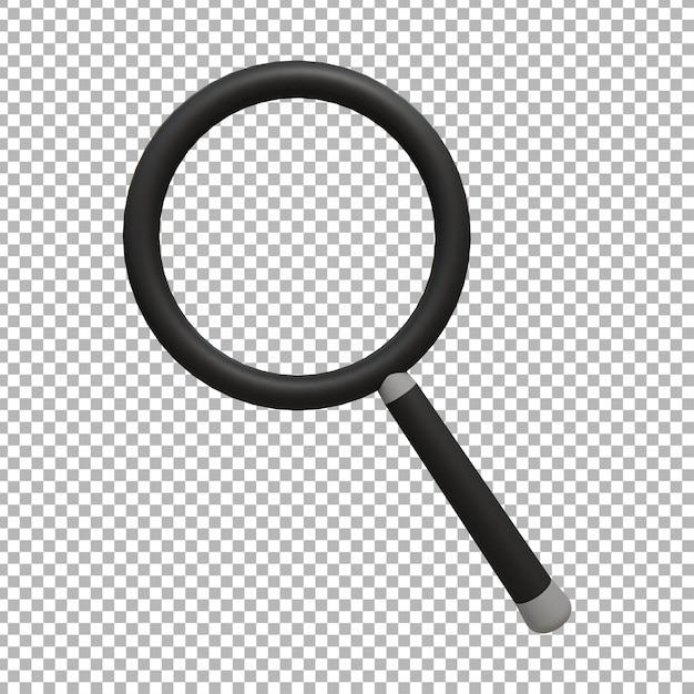 illustration de conception d'icône de recherche 3d