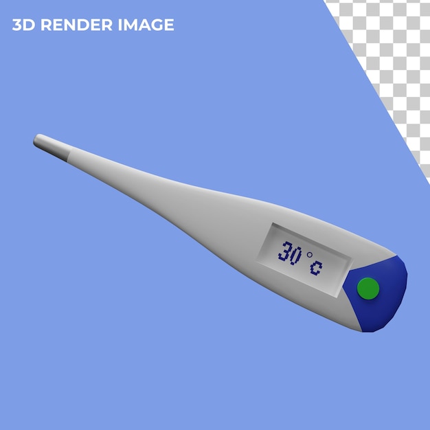 PSD illustration de conception d'icône de thermomètre de santé