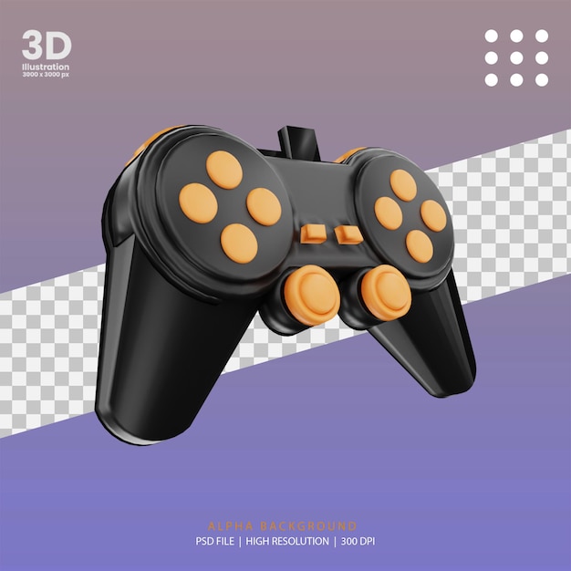 Illustration De La Console De Jeu De Rendu 3d