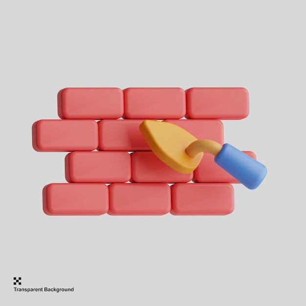 Illustration De Construction De Mur De Briques 3d