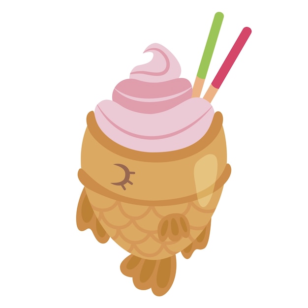 Illustration de crème glacée