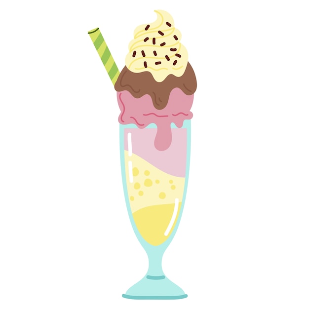 Illustration de crème glacée