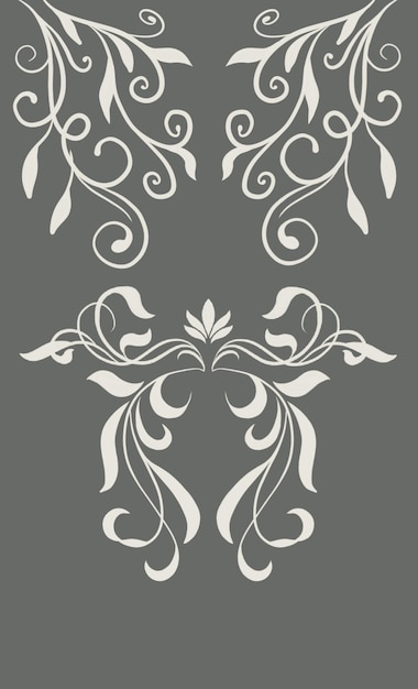 Illustration décorative de fleurs Papier peint de vecteur de fleurs