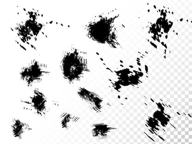 Illustration der Krallenmarke auf durchsichtigem Hintergrund