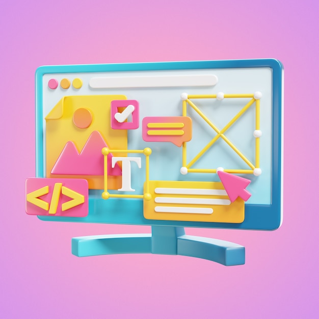 Illustration des Webdesign- und -entwicklungskonzepts